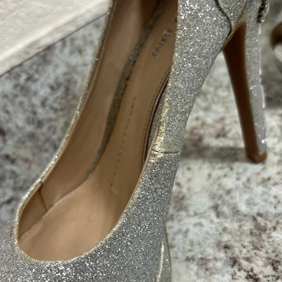 Gianni Bini Silver Embellished Heels - Picture 14 of 16